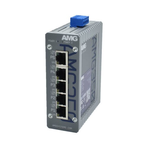 Неуправляемый коммутатор Ethernet - AMG350-5G  - AMG Systems - 5 портов / на DIN-рейке / настенный