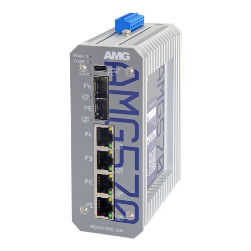Управляемый коммутатор Ethernet - AMG570-4G-2S - AMG Systems - 6 портов / Gigabit Ethernet / уровня 3