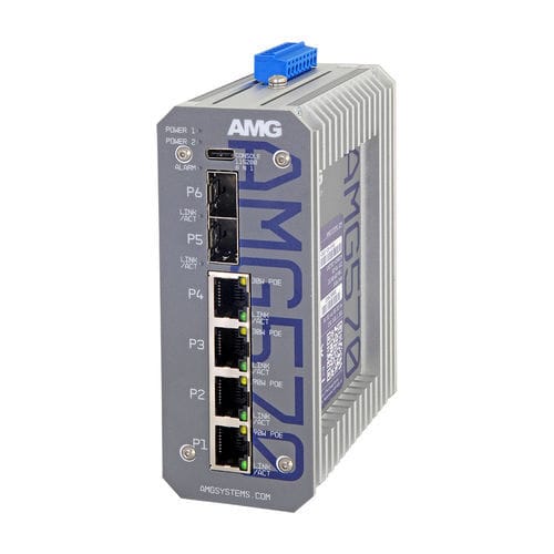 Управляемый коммутатор Ethernet - AMG570-2GBT-2GAT-2S-P240 - AMG Systems - 6 портов / Gigabit Ethernet / уровня 3