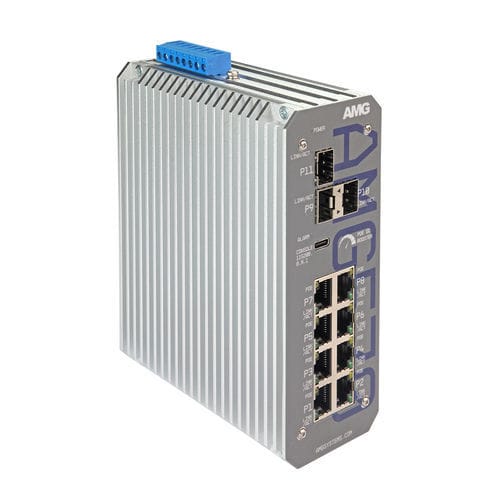 Управляемый коммутатор Ethernet - AMG570-8GAT-3S-P90-LV - AMG Systems - 11 портов / Gigabit Ethernet / уровня 3