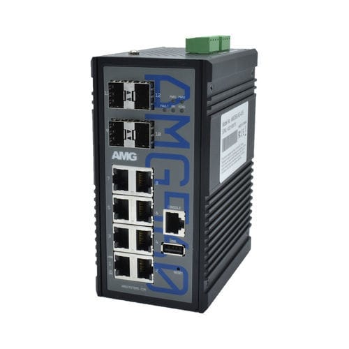 Управляемый коммутатор Ethernet - AMG560-8G-4XS  - AMG Systems - 12 портов / уровня 2 / Gigabit Ethernet