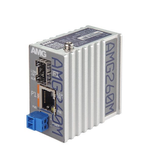 Преобразователь среда - AMG260M-1GAT-1S-P30 - AMG Systems - Ethernet / на DIN-рейке / компактный