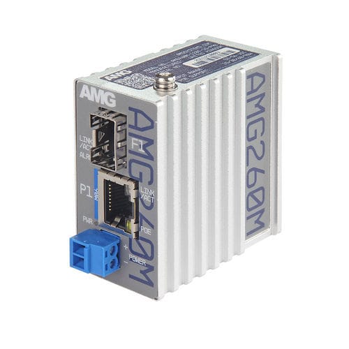 Преобразователь среда - AMG260M-1FBT-1S-P90 - AMG Systems - Ethernet / на DIN-рейке / компактный