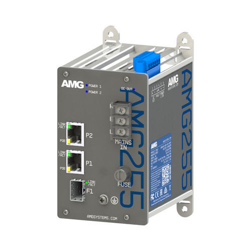 Преобразователь среда - AMG255-2GAT-1S-P60-T - AMG Systems - Ethernet / Gigabit Ethernet / на DIN-рейке