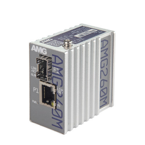 Преобразователь среда - AMG260M-1G-1S-PD - AMG Systems - мощности / Ethernet / на DIN-рейке