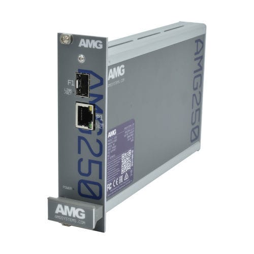 Преобразователь среда - AMG250R-1G-1S - AMG Systems - Gigabit Ethernet / монтированный в стойку / с резервированием