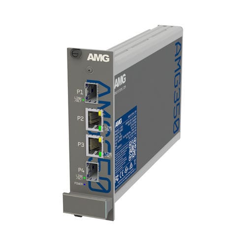 Неуправляемый коммутатор Ethernet - AMG350R-2G-2S - AMG Systems - 4 порта / Gigabit Ethernet / монтированный в стойку
