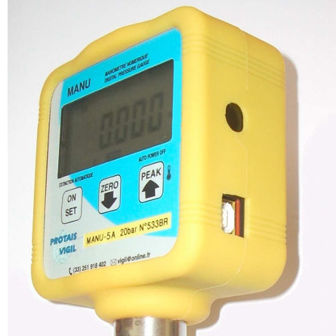 Абсолютный манометр - MANU-5A - PROTAIS-VIGIL  HYDROPNEU TECHNOLOGIC - относительный / цифровой / IP40