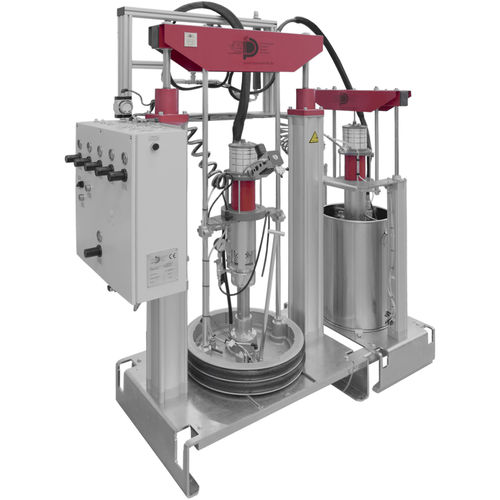 Насос с бочкой - FP200-S - Dosier- und Prüftechnik GmbH - для смазки / для клеящих веществ / жидкая смазка