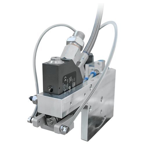 Струйный клапан с микроструей - FSV02 SINGLE - Dosier- und Prüftechnik GmbH - прецизионный / электропневматический привод / для жира
