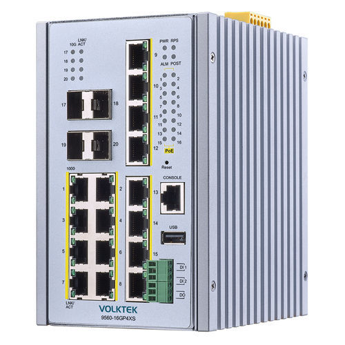 Управляемый коммутатор Ethernet - 9560-16GP4XS - Volktek - 20 портов / уровня 2 / Gigabit Ethernet
