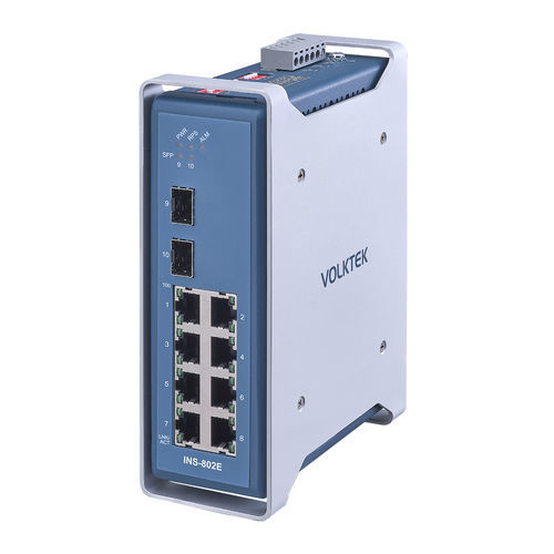 Неуправляемый коммутатор Ethernet - INS-802E - Volktek - 10 портов / ProfiNet / Ethernet TCP/IP