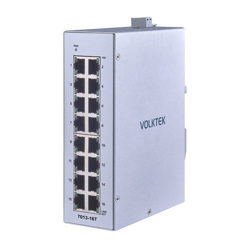 Неуправляемый коммутатор Ethernet - 7013-16T-I - Volktek - 16 портов / ProfiNet / на DIN-рейке