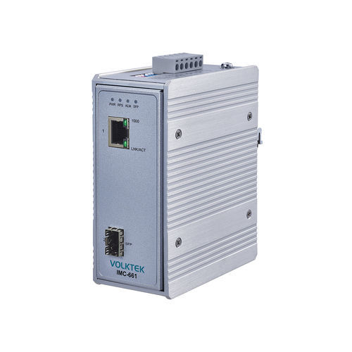 Преобразователь среда - IMC-661 - Volktek - сигнала / Ethernet / промышленный