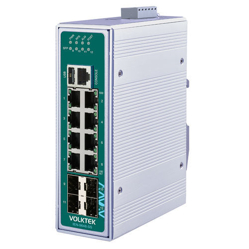 Управляемый коммутатор Ethernet - IEN-9648-SS - Volktek - 12 портов / Gigabit Ethernet / на DIN-рейке