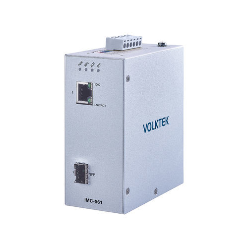Преобразователь среда - IMC-561 - Volktek - сигнала / Ethernet / на DIN-рейке