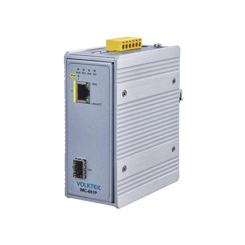 Преобразователь среда - IMC-661P - Volktek - сигнала / Ethernet / на DIN-рейке
