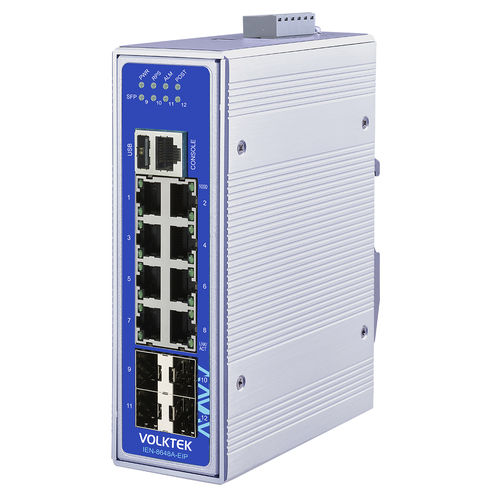 Управляемый коммутатор Ethernet - IEN-8648A-EIP - Volktek - 12 портов / уровня 2 / Gigabit Ethernet