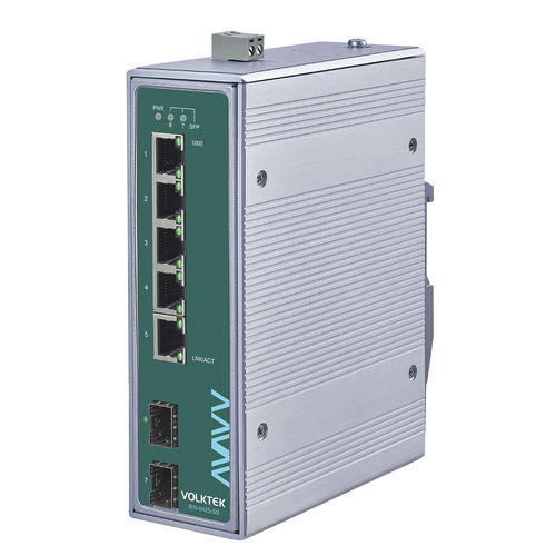 Неуправляемый коммутатор Ethernet - IEN-9425-SS - Volktek - 7 портов / Gigabit Ethernet / ProfiNet