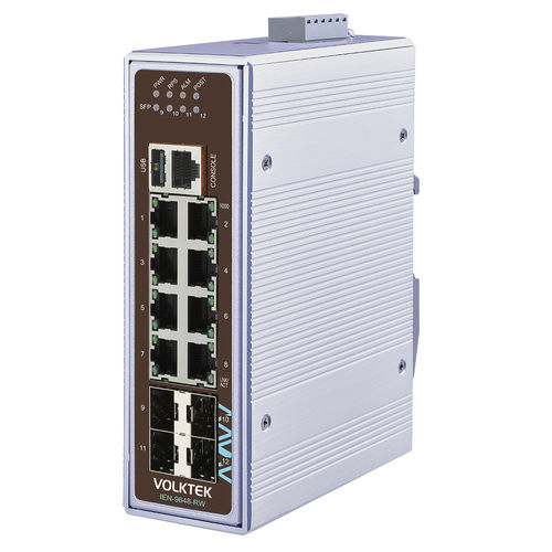 Управляемый коммутатор Ethernet - IEN-9648-RW - Volktek - 12 портов / Gigabit Ethernet / ProfiNet