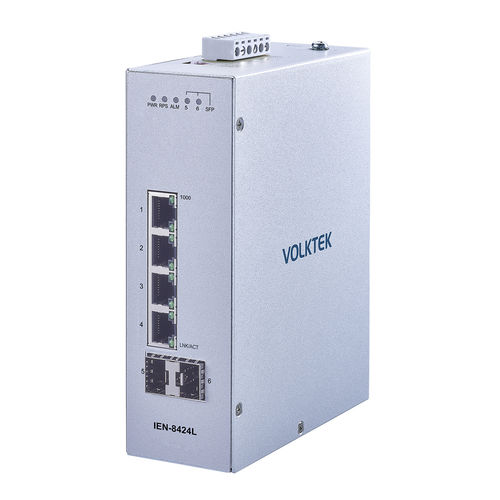 Управляемый коммутатор Ethernet - IEN-8424L - Volktek - 4 порта / на DIN-рейке / DIP