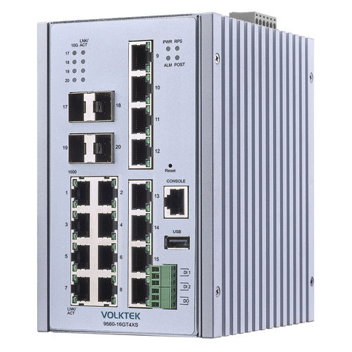Управляемый коммутатор Ethernet - 9560-16GT4XS-I - Volktek - 16 портов / уровня 2 / гигабит