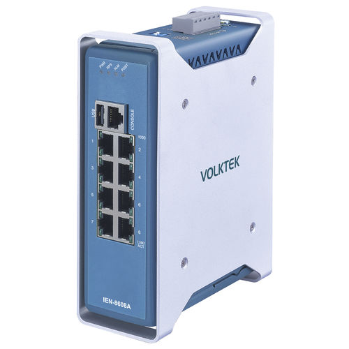 Управляемый коммутатор Ethernet - IEN-8608A - Volktek - 8 портов / на DIN-рейке / DIP