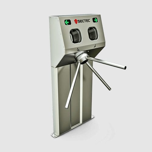 Турникет средней высоты - SCT100 - Sectec Security Technology - дезинфекция / с тремя штативами