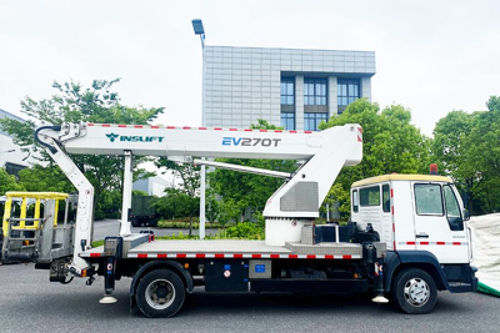 Телескопический подъемник на грузовике - EV270T - Jiangsu Inslift Technology Co., Ltd. - с дизельным двигателем / для внешнего использования / с дистанционным управлением