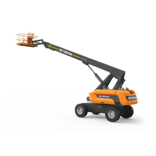 Колесный телескопический подъемник - STL-22J - Changsha Skyboom Heavy Industry - с дизельным двигателем / судостроительной верфи / для строительства