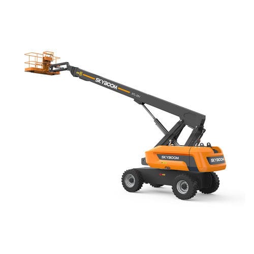 Колесный телескопический подъемник - STL-28J - Changsha Skyboom Heavy Industry - с дизельным двигателем / судостроительной верфи / для строительства