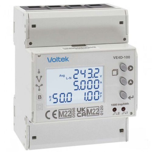 Электрический счетчик электроэнергии на DIN-рейке - VE4D-100 - Voltek Energy Limited - монофазовый / трехфазовый / с импульсным выходом