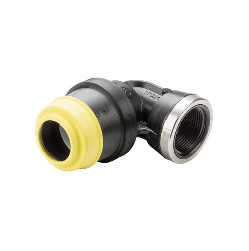 Фитинг для газа - 6435 - Hawle - быстрый / под углом 90° / ISO