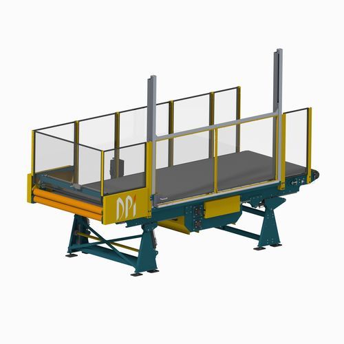 Ленточный конвейер - DEVELOPPEMENT PROJETS INDUSTRIELS (DPI) - с механизированными роликами / горизонтальный / транспортный