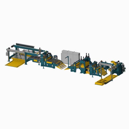 Линия резки с ножом - DEVELOPPEMENT PROJETS INDUSTRIELS (DPI) - для металла / для листа / для панелей