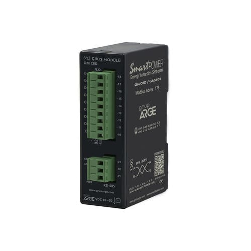 Выходной модуль ModBUS RTU - OM C8D - Grup Arge Energy and Control Systems - 8 релейных выходов