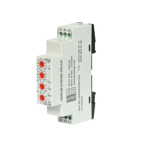 Защитное реле скачков напряжений - GRL series - Grup Arge Energy and Control Systems - недонапряжение / отсутствие фазы / порядка чередования фаз