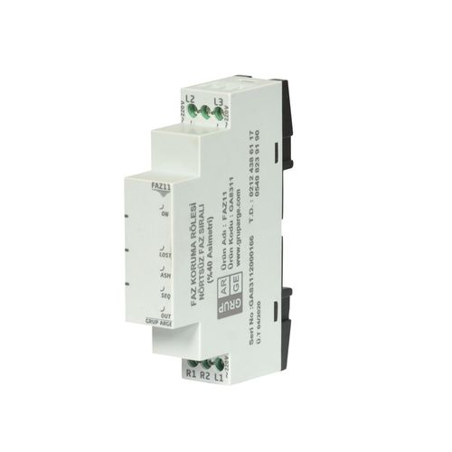 Защитное реле отсутствие фазы - FAZ series - Grup Arge Energy and Control Systems - порядка чередования фаз / фазовой асимметрии / AC