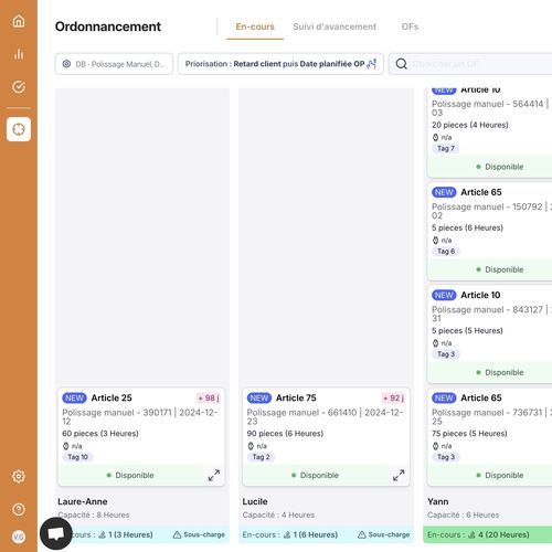 Модуль программного обеспечения планирования задач - SCHEDULING - Oplit - Logiciel de Planification et Ordonnancemen - для расчетов / ERP / профилактического технического обслуживания