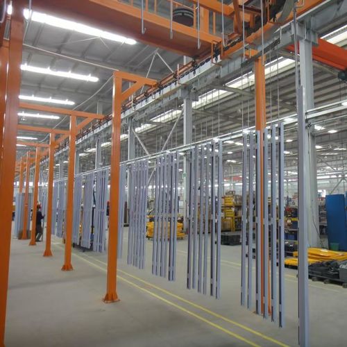 Автоматический линия порошковой окраски - Xiangyang Jingtu Anti corrosion Materials Co., Ltd - непрерывного действия