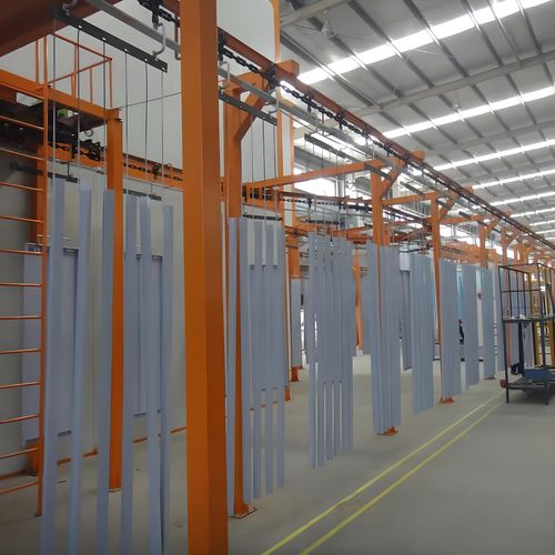 Установка для нанесения покрытия для алюминиевого профиля - Xiangyang Jingtu Anti corrosion Materials Co., Ltd - автоматическая / методом катафореза