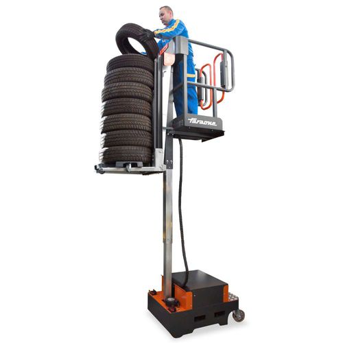 Комплектовщик заказов VNA - E5 Tires - Elevah - электрический / с вилочным захватом для подъема / вертикальный