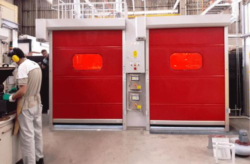 Ворота со спиральной пружиной - Automat Helical  - KAPISAN ENDÜSTRİYEL KAPI SİSTEMLERİ - ПВХ / для использования в помещениях / для наружного использования