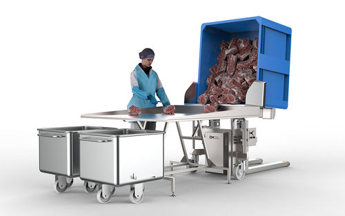 Гидравлический опрокидыватель - HA400 - CM Process Solutions LLC - с ручным приводом / из нержавеющей стали / подъемный