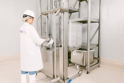 Электрогидравлический штабелер - 600/BS2-1000 - CM Process Solutions LLC - с пешим оператором / для пищевой промышленности / для разгрузочно-погрузочных работ