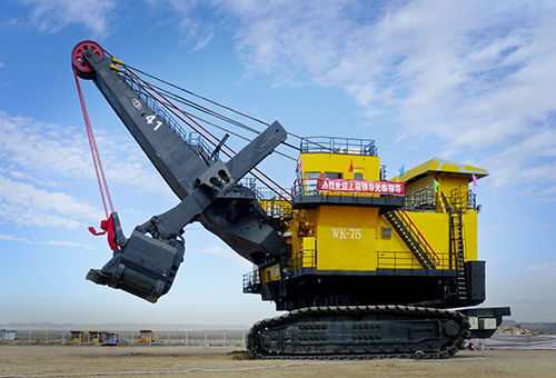 Гусеничный экскаватор с прямой лопатой - WK-75 - TAIYUAN HEAVY INDUSTRY CO.,LTD - для шахты