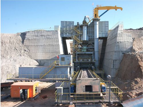 Первичная камнедробилка - TAIYUAN HEAVY INDUSTRY CO.,LTD - гирационная / полумобильная
