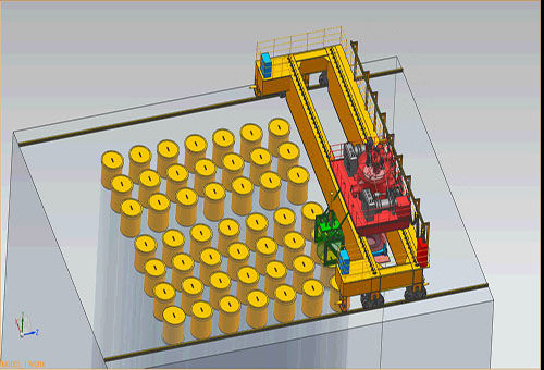 Козловой кран для реакторов - TAIYUAN HEAVY INDUSTRY CO.,LTD - на рейке / для применения в атомной промышленности / двухбалочный
