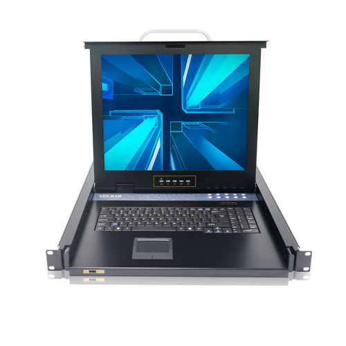 Консольный переключатель KVM для монтажа в стойку - RGD-KVM-1708CI-CAT5 - Key Technology Rugged System Limited - с клавиатурой / цифровой / с ЖК-монитором