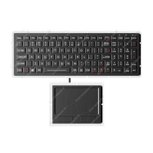 Клавиатура для письменного стола - K-TEK-M327KP-FN-BL-NV-151B-DWP+M127TP - Key Technology Rugged System Limited - с механическими клавишами / 101 клавиша / 2 клавиши мыши